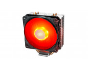 DEEPCOOL Cooler  -GAMMAXX 400 V2 RED-, Socket Intel LGA1700/1200/1151/1150/1155 & AM5/AM4/AM3/FM2, up to TDP 180W, 120х120х25mm, PWM Fan with RED LED, 500~1650rpm, <27.8 dBA, 64.5CFM, 4 pin, PWM, Hydro Bearing, 4x 6mm Cooper heatpipes direct contact